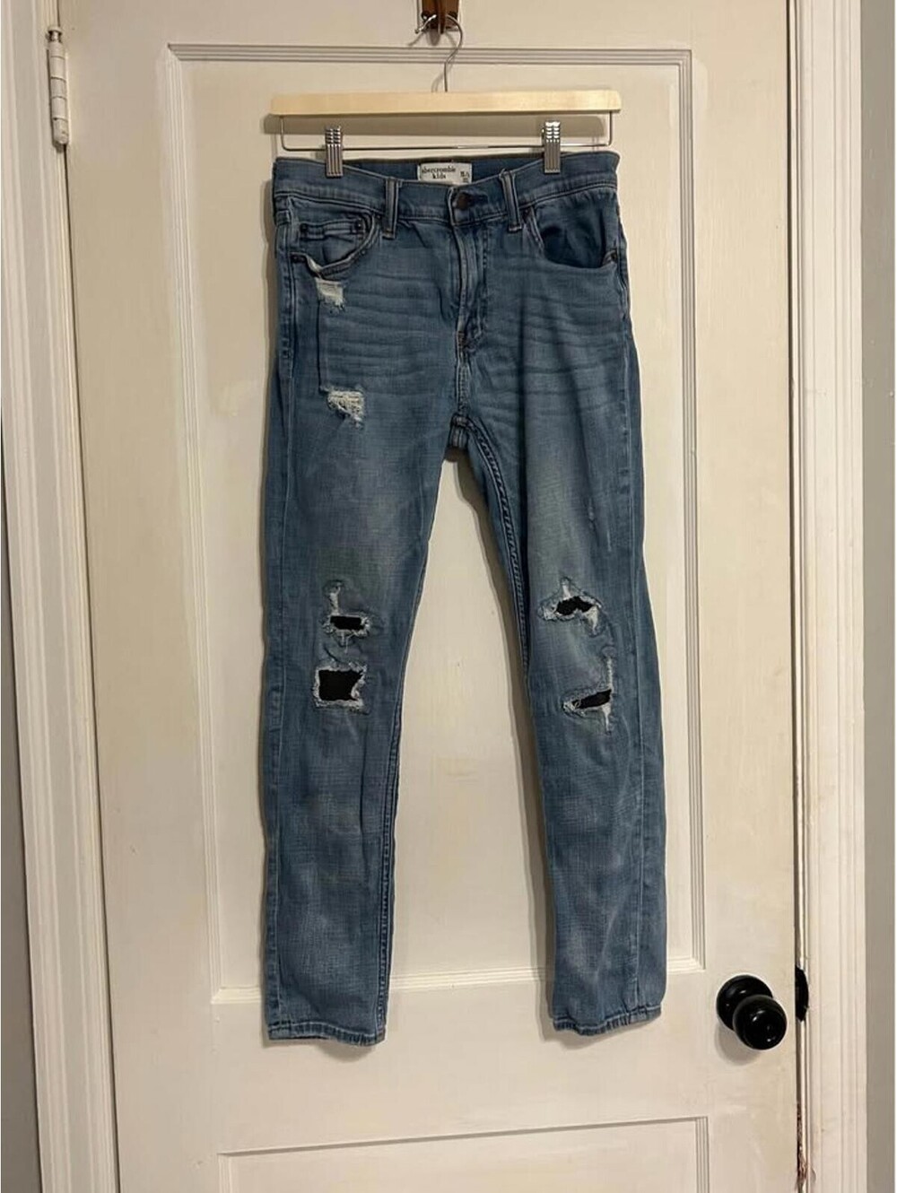 Boys Abercrombie Super Skinny distressed Jeans Size 15/16